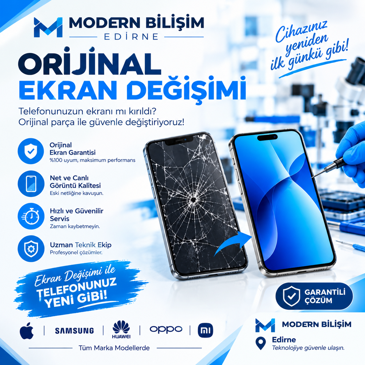 ORJİNAL EKRAN DEĞİŞİMİ